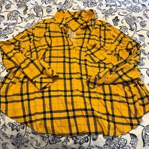 Yellow Plaid Women’s Shirt